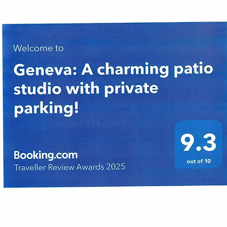 Apartment Geneva: A Charming Patio With Private Parking! *